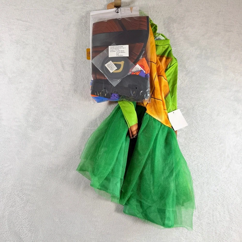 TMNT 4-in-1 Teenage Mutant Ninja Turtle Costume Girls Large 10/12 Dress Set